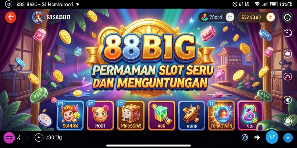 Tampilan gameplay 88BIG dengan grafis slot yang menarik dan fitur bonus.