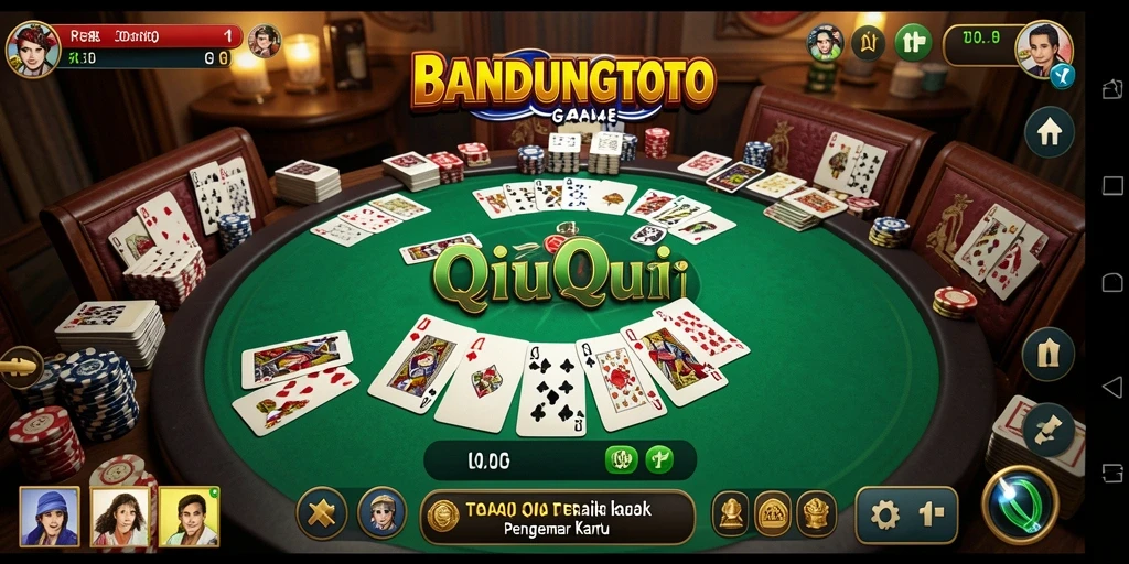 Tampilan gameplay yang menarik dari <strong>BANDUNGTOTO</strong> saat bermain QiuQiu.