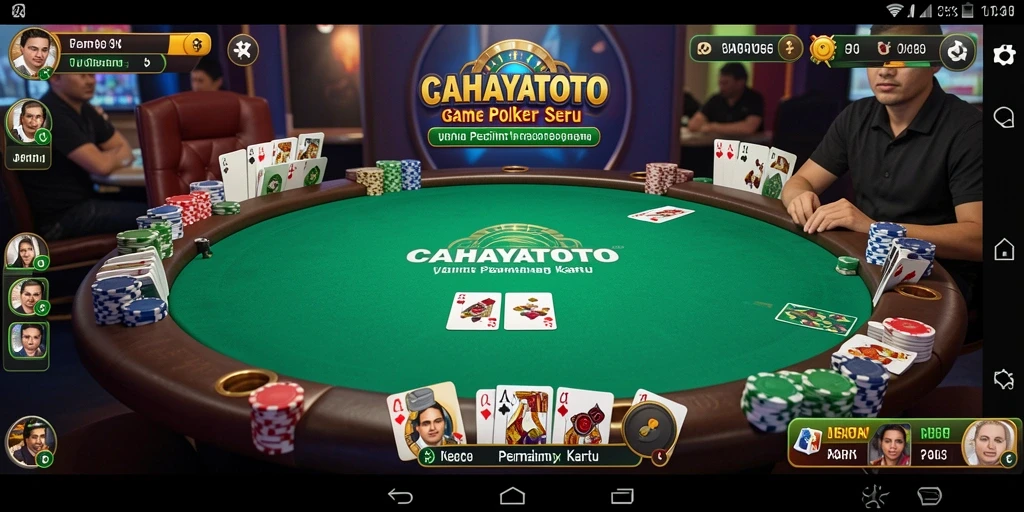 Gameplay CAHAYATOTO yang seru dalam permainan Poker.