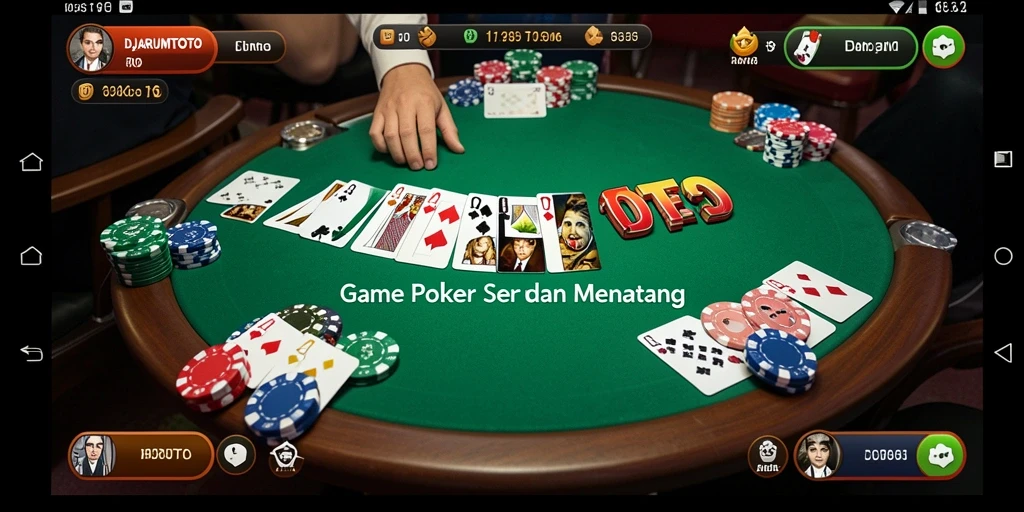 Gambaran gameplay menarik dari DJARUMTOTO saat bermain Poker.