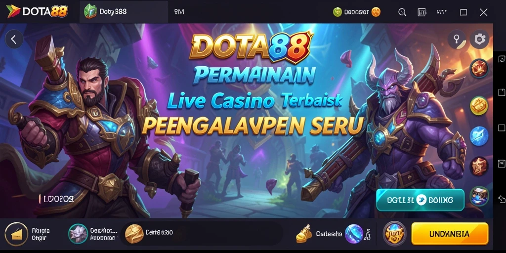 Gameplay Live Casino yang seru dan interaktif di DOTA88.