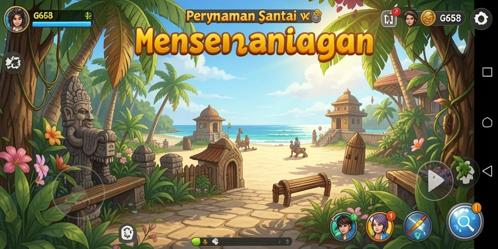 Tampilan gameplay G668 yang seru dan menyenangkan.