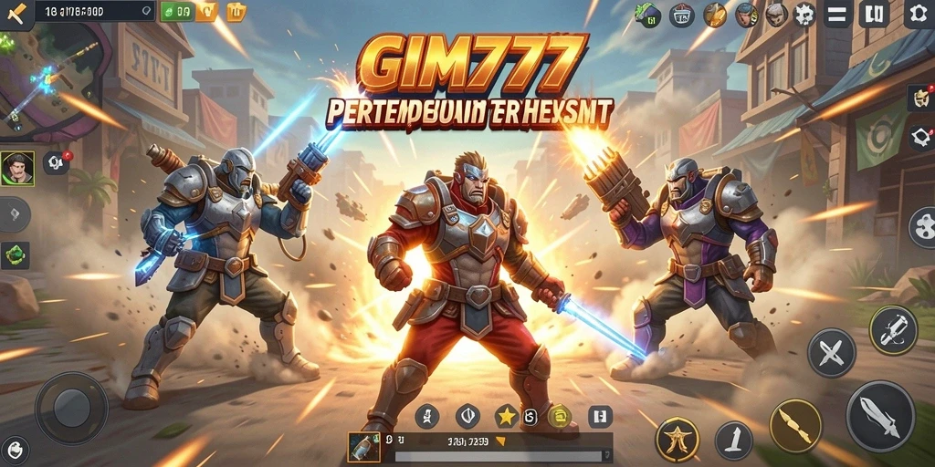 Gameplay seru GIM777 menampilkan aksi Battle Royale yang menegangkan.