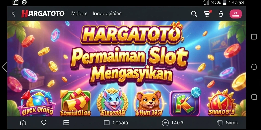Screenshot gameplay menunjukkan keseruan permainan Slot HARGATOTO.