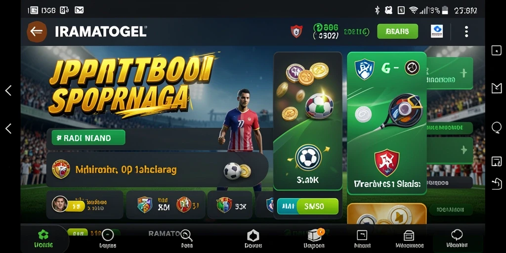 Tampilan menarik dari antarmuka penyedia sportsbook IRAMATOGEL.