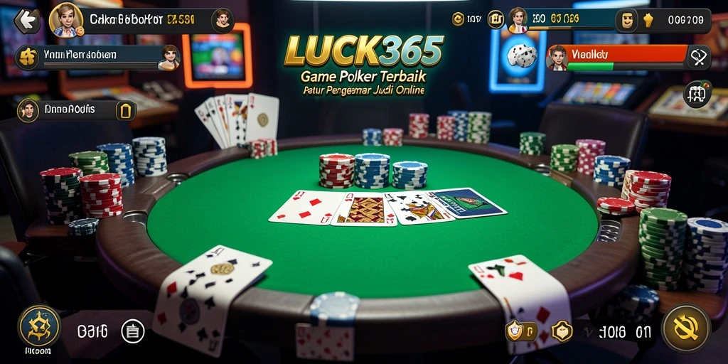 Gambar layar LUCK365 menampilkan gameplay poker yang seru dan menarik.