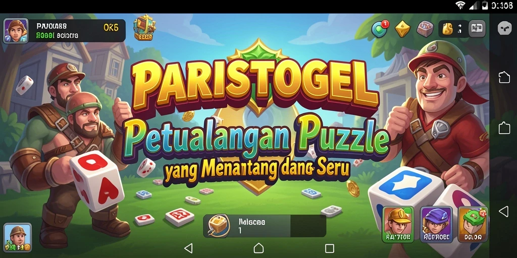 Tampilan gameplay PARISTOGEL yang seru dan menantang di level-level Puzzle.