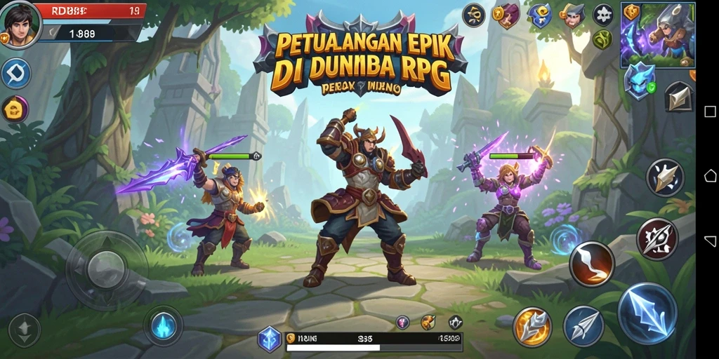 Screenshot menunjukkan aksi pertempuran mendebarkan dalam RDI88.