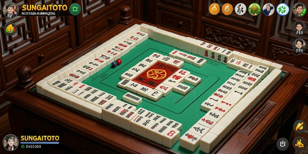 Screenshot SUNGAITOTO menampilkan permainan Mahjong yang seru dan menantang.