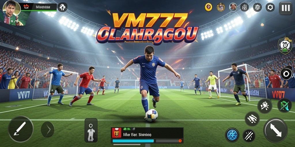 Tampilan gameplay VM777 dengan aksi olahraga yang menarik.